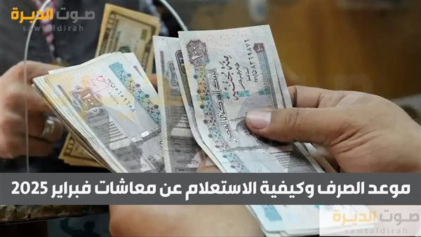 موعد الصرف وكيفية الاستعلام عن معاشات فبراير 2025