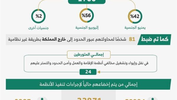 الحملات الميدانية المشتركة تضبط 22555 مخالف